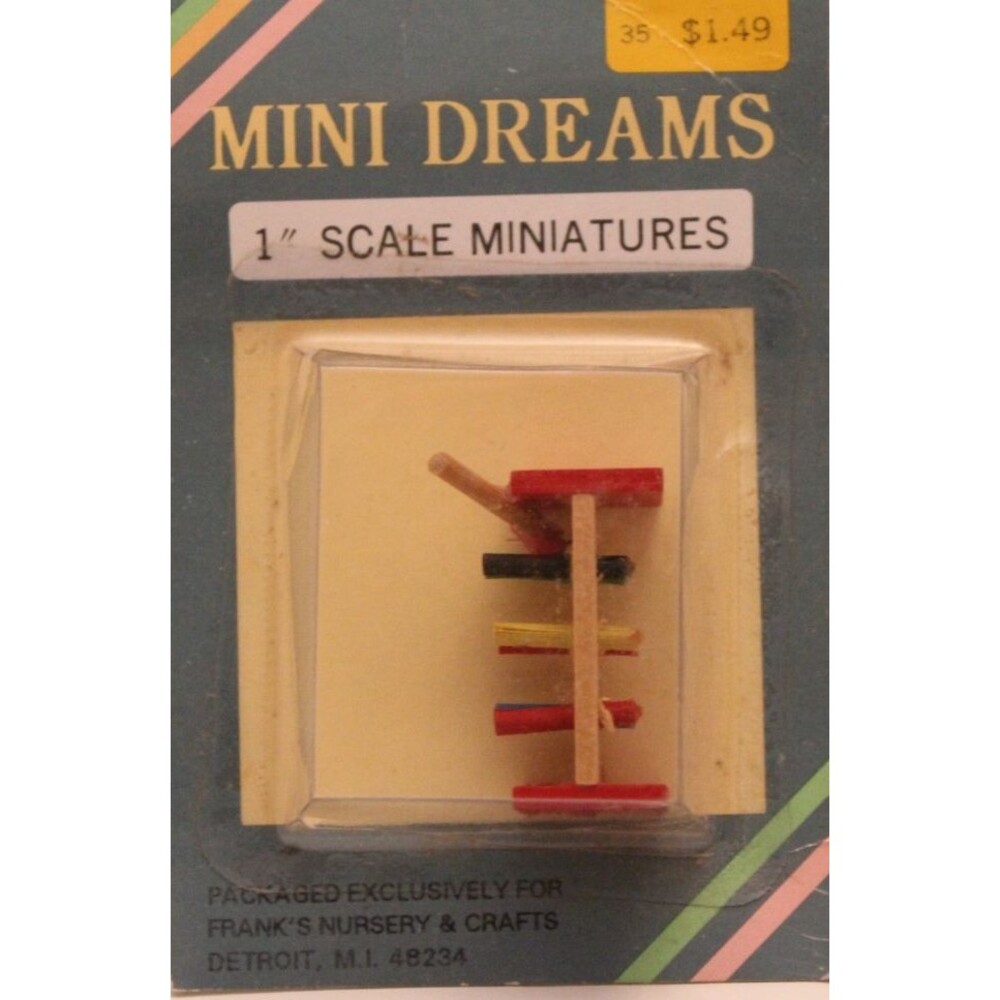 Franks Mini Dreams 1 Inch Scale Miniature Xylophone toy